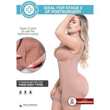 Sonryse Fajas Colombianas Post Surgery Compression Garment Stage 2 Faja Lipo BBL