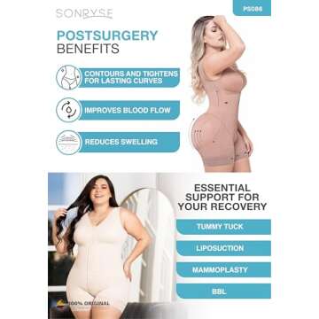 Sonryse Fajas Colombianas Post Surgery Compression Garment Stage 2 Faja Lipo BBL