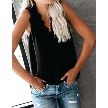 lime flare Women Sexy Lace Trim Satin Cami Tank Tops Dressy Silk Summer Camisole Shirt Blouse(Medium...
