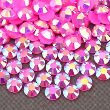 AUREHEN 10000PCs Multi-Size Jelly Rose AB Rhinestones