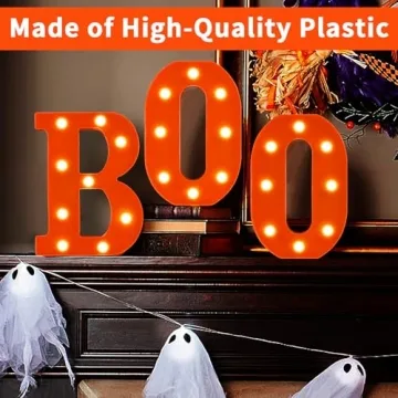 Buttools LED Marquee Halloween Letters BOO Indoor Decoration