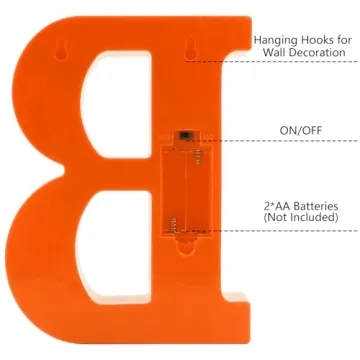 Buttools LED Marquee Halloween Letters BOO Indoor Decoration