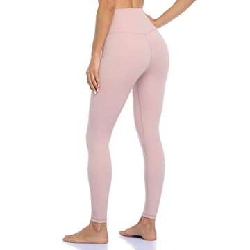 Colorfulkoala Women's Buttery Soft High Waisted Yoga Pants Full-Length Leggings (XS, Pink Suede)