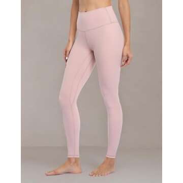 Colorfulkoala Women's Buttery Soft High Waisted Yoga Pants Full-Length Leggings (XS, Pink Suede)