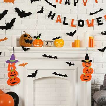 Winlyn 6 Sets DIY Ceramic Pumpkins Jack-o'-Lanterns Figurines Paint Craft Kit Unpainted Bisque Ceramics Pumpkins Ready to Paint for Kids Classroom Art Project Fall Gift Favors Halloween Party Decor