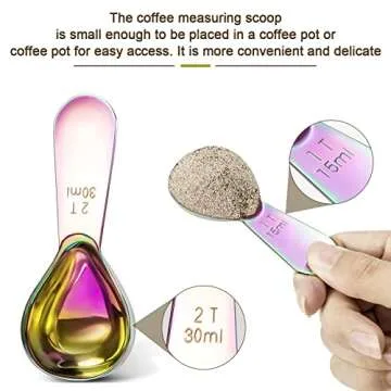Durable Stainless Steel Coffee Scoop Set for Every Kitchen