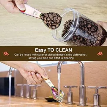 Durable Stainless Steel Coffee Scoop Set for Every Kitchen