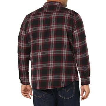 Comfortable Men's Flannel Shirt in Stylish Plaid Design