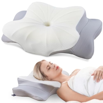 DONAMA Cervical Pillow for Neck and Shoulder Support – Ergonomic Memory Foam for All Sleep Positio...