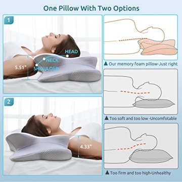 DONAMA Cervical Pillow for Ergonomic Neck Support