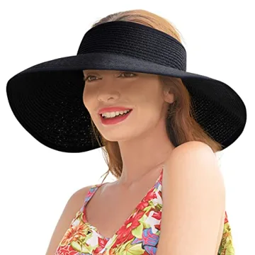 Chic Summer Sun Visor Hat for Women with Wide Brim - Travel Friendly