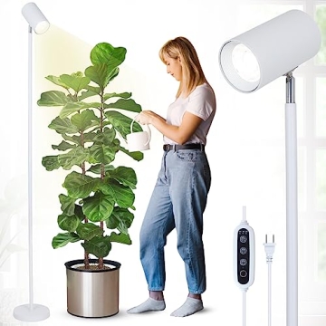 HMVPL White Grow Lights for Indoor Plants Full Spectrum,Tall Plant Light for Indoor Growing with 20W...