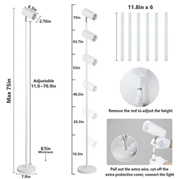 Full Spectrum Indoor Grow Lights with Timer and Height Adjustments