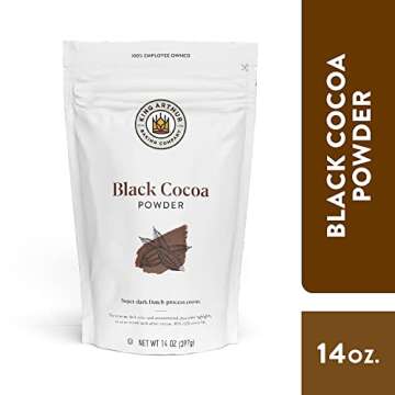 King Arthur Black Cocoa: Dutch Processed Cocoa Powder for Baking - Intense Dark Chocolate Flavor, Un...