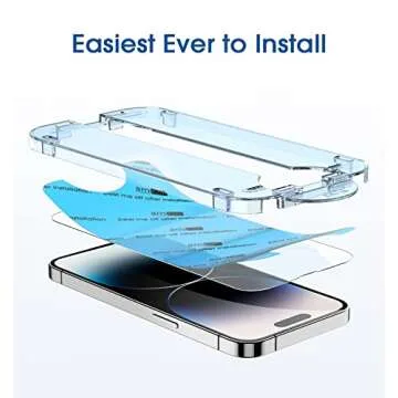 amFilm OneTouch Screen Protector for iPhone 14 Pro Max