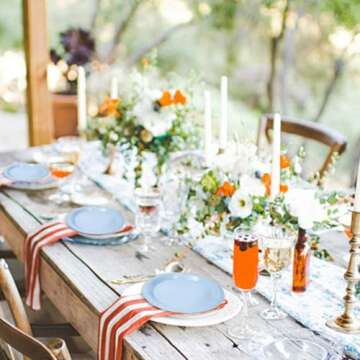 FALIZIFU 50 Pcs Light Blue Paper Plates 7 Inch Blue Dessert Plates Disposable Dinner Plates for Baby Shower Bridal Shower Birthday Party Supplies Disposable Paper Plates