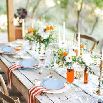 FALIZIFU 50 Pcs Light Blue Paper Plates 7 Inch Blue Dessert Plates Disposable Dinner Plates for Baby Shower Bridal Shower Birthday Party Supplies Disposable Paper Plates