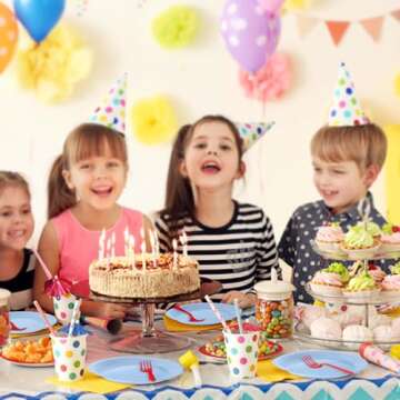 FALIZIFU 50 Pcs Light Blue Paper Plates 7 Inch Blue Dessert Plates Disposable Dinner Plates for Baby Shower Bridal Shower Birthday Party Supplies Disposable Paper Plates