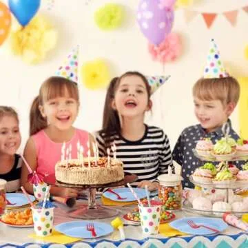 FALIZIFU 50 Pcs Light Blue Paper Plates 7 Inch Blue Dessert Plates Disposable Dinner Plates for Baby Shower Bridal Shower Birthday Party Supplies Disposable Paper Plates