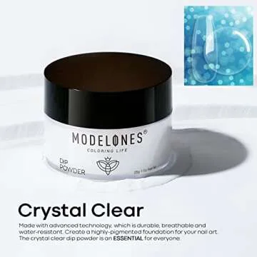 Modelones Clear Dip Powder for DIY Salon Nails At Home
