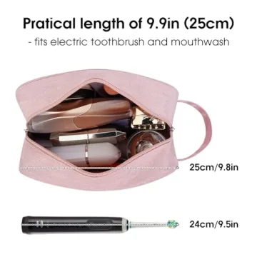 Narwey Pink Travel Toiletry Bag - Women’s Dopp Kit