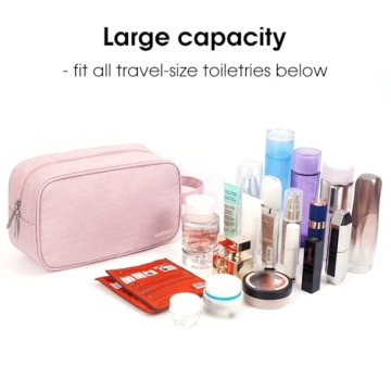 Narwey Pink Travel Toiletry Bag - Women’s Dopp Kit