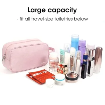 Narwey Pink Travel Toiletry Bag - Women’s Dopp Kit