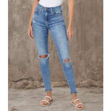 Levi's Women's 721 Rise Skinny Jeans (Also Available in Plus), High Beams, 32 Regular