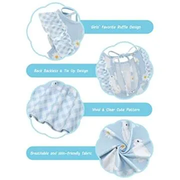 Toddler Kids Dress Girls Easter Bunny Summer Beach Dresses 4T 5T Girl Rabbit Cute Ruffle Sleeveless Casual Sundress Printed Frocks Playwear for Birthday Theme Party Holiday Size 4 5