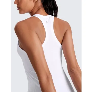 CRZ YOGA Seamless Women's Breathable Workout Tank Top