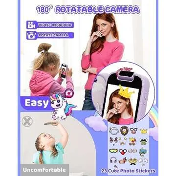UCIDCI Kids Smartphone Toy for Fun Learning Ages 3-7