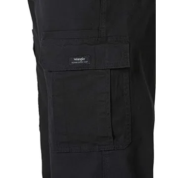 Wrangler Men's Relaxed Fit Cargo Pants - Black