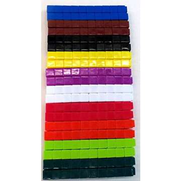 hand2mind Interlocking UniLink Math Linking Cubes, Plastic Cubes, Color Sorting, Connecting Cubes, Math Manipulatives, Counting Cubes for Kids Math, Math Cubes, Counters for Kids Math (Set of 500)