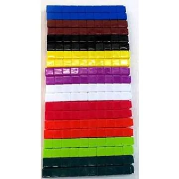 hand2mind Interlocking UniLink Math Linking Cubes, Plastic Cubes, Color Sorting, Connecting Cubes, Math Manipulatives, Counting Cubes for Kids Math, Math Cubes, Counters for Kids Math (Set of 500)