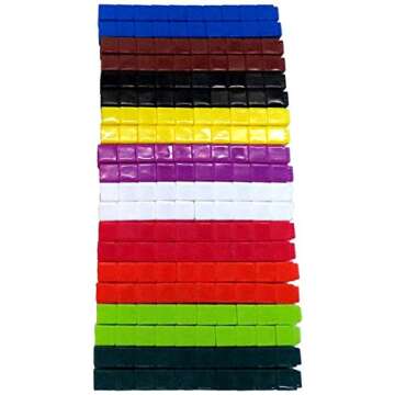 hand2mind Interlocking UniLink Math Linking Cubes, Plastic Cubes, Color Sorting, Connecting Cubes, Math Manipulatives, Counting Cubes for Kids Math, Math Cubes, Counters for Kids Math (Set of 500)