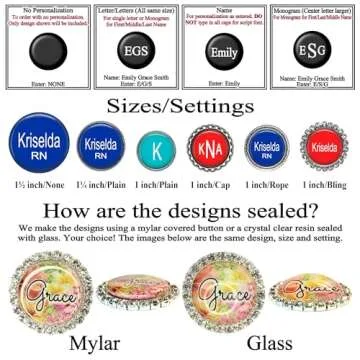 Personalized Script Font Badge Reel - Retractable ID Holder