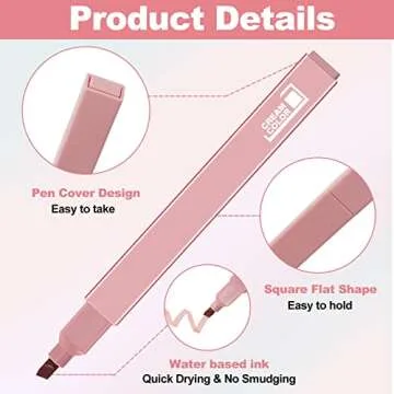 Erinnmy 18 Pieces Bible Highlighters No Bleed,Quick Dry Pastel Highlighters with Soft Chisel Tip,Aesthetic Cute Highlighters Mild Assorted Colors,Eye Protection Marker Pens for Office School Supplies