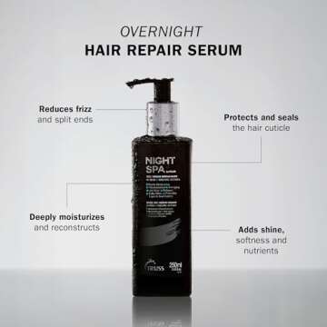 TRUSS Night Spa Serum for Damaged Hair Repair and Shine