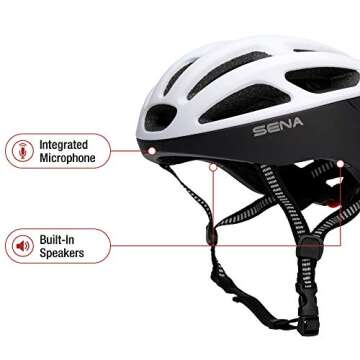 Sena R1 Smart Communications Helmet (Matte White, Large)