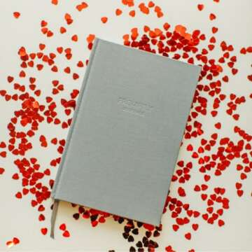 Promptly Journals, Our Love Story Volume 1: Day 1 to 20th Anniversary (Grey, Linen) | Couples Journal | Couple Memories Journal