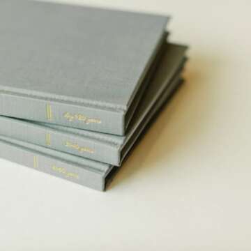 Promptly Journals, Our Love Story Volume 1: Day 1 to 20th Anniversary (Grey, Linen) | Couples Journal | Couple Memories Journal