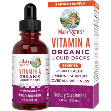 Organic Vitamin A Drops for Enhanced Immune, Eye & Skin Health - Vegan