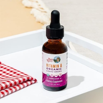 Vegan Organic Vitamin A Drops for Immune Eye Skin Health