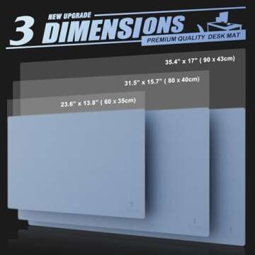 K KNODEL Large Leather Desk Mat - Perfect for Every Workspace