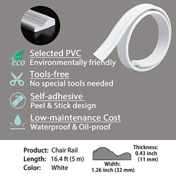 Gaahing Peel and Stick Wall Molding Trim for Home Decor