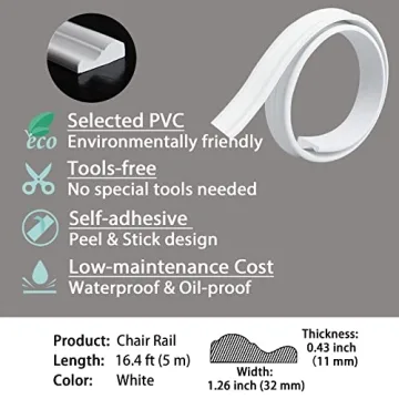 Gaahing Peel and Stick Wall Molding Trim for Home Decor