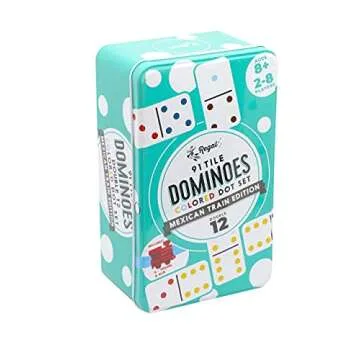 Regal Games Double 12 Mexican Train Dominoes Set – 91 Colorful Tiles for Family Fun