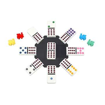 Regal Games Double 12 Mexican Train Dominoes Set for 2-8 Players