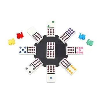 Regal Games Double 12 Mexican Train Dominoes Set for 2-8 Players