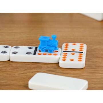Regal Games Double 12 Mexican Train Dominoes Set for 2-8 Players